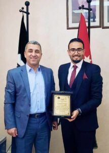 المحامي طارق بني إرشيد مؤسس مكتب سفراء العدالة للقانون والتحكيم يهنئ الدكتور يوسف عبيدات و الدكتورة مها الخصاونة بمناسبة توليهم مناصب أكاديمية في جامعة اليرموك